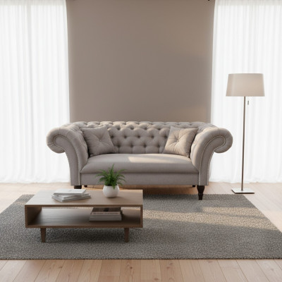 Chesterfield Design Sofa Couch 2 miejsce do siedzenia Podkładka Sofy Couches 2er Ustawić Nowe