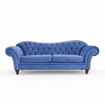 Chesterfield Sofa SHEFFIELD 3 miejsce do siedzenia z funkcją łóżka Couch Sofy Kanapy Nowość