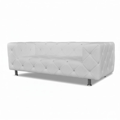 Sofa Chesterfield Sofa Skórzana Designerska Kanapa Kryształy Podkładka Sofy Kanapy Nowość