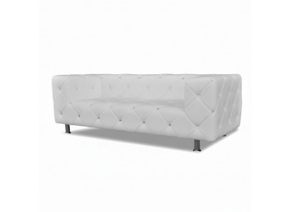 Sofa Chesterfield Sofa Skórzana Designerska Kanapa Kryształy Podkładka Sofy Kanapy Nowość