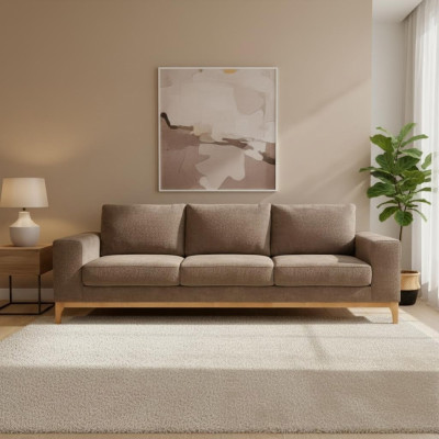 Sofa 3 miejsce do siedzenia Kanapa Podkładka Sofy Kanapy Projekt salonu Włókienniczy Materiał Nowy