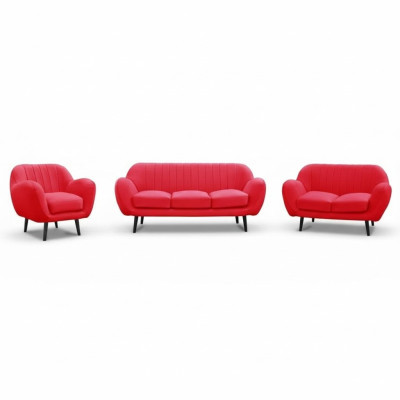 Zestaw sofowy 3+2+1 Kanapa Podkładka Sofy Kanapy Salon Design Chesterfield