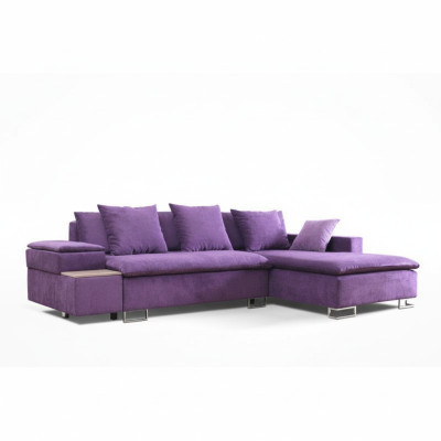 Design Narożnikowa kanapa Sofa w kształcie litery L Funkcja łóżka Couch Podkładka Siedziba Narożnik Sofy Włókiennicze Nowość