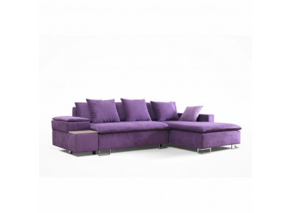 Design Narożnikowa kanapa Sofa w kształcie litery L Funkcja łóżka Couch Podkładka Siedziba Narożnik Sofy Włókiennicze Nowość