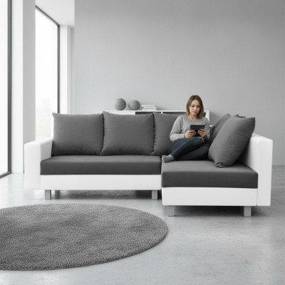 Design Narożnikowa kanapa Sofa w kształcie litery L Funkcja łóżka Couch Siedziba Narożnik Sofy Włókienniczy Podkładka Nowość