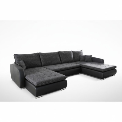 Design Narożnikowa kanapa Sofa Elena Funkcja łóżka Couch Podkładka Siedziba Narożnik Sofy XXL Nowość
