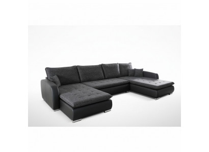 Design Narożnikowa kanapa Sofa Elena Funkcja łóżka Couch Podkładka Siedziba Narożnik Sofy XXL Nowość