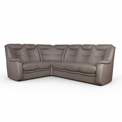 Design Narożnikowa kanapa Sofa Kassel Skóra Couch Podkładka Siedziba Narożnik Sofy Żywy krajobraz New