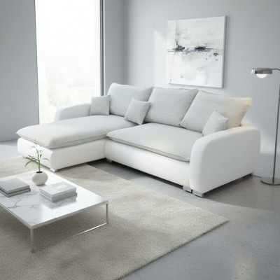 Design Narożnikowa kanapa Sofa Tkaniny Funkcja łóżka Sofa Podkładka Siedziba Narożnik Sofy Sofa rozkładana