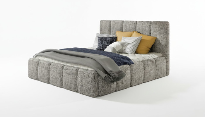 Nowoczesny luksusowy design XXL Łóżko w stylu hotelowego podwójnego Skóra 140 160