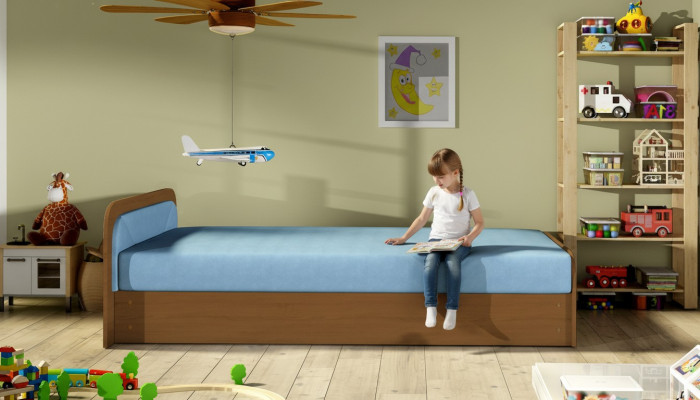 Nowoczesne łóżko składane łóżko włókiennicze łóżko drewniane Łóżko rozkładana sofa żłobek Nowość