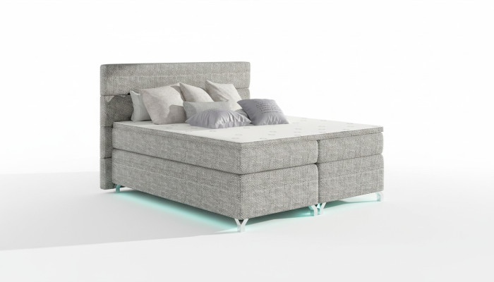 Skrzynia łóżkowa 180x200cm łóżko Hotel Skóra Kompletna Podstawa łóżka Topper