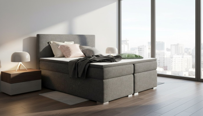 Łóżko skórzane Podkładka łóżko box spring bed Podstawa łóżka materac topper
