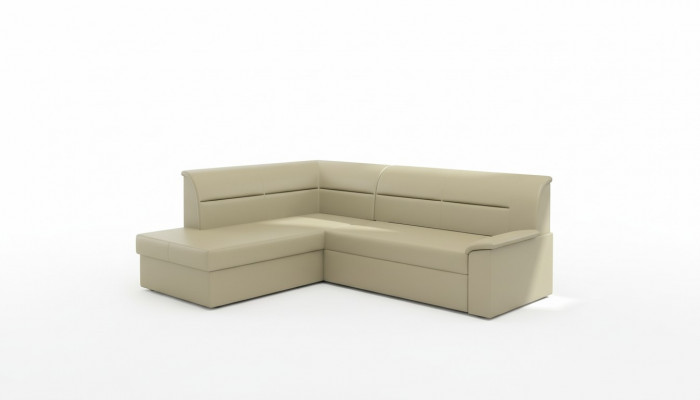Design Narożnikowa kanapa Elano L-form Funkcja łóżka Couch Skóra Włókienniczy Sofy