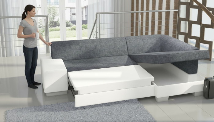 Sofa Żywy krajobraz Salon Narożnikowa kanapa Skóra Kanapa Podkładka Ustawić