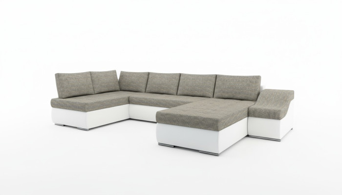 Nowoczesna kanapa rozkładana Narożna Funkcja łóżka Couch Podkładka Zestaw narożny Żywy krajobraz