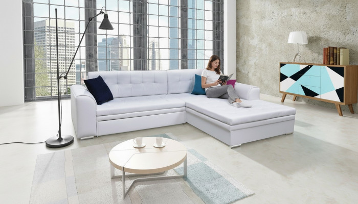 Design Narożnikowa kanapa Funkcja łóżka Couch Podkładka Couches Włókienniczy Sofy Sofa