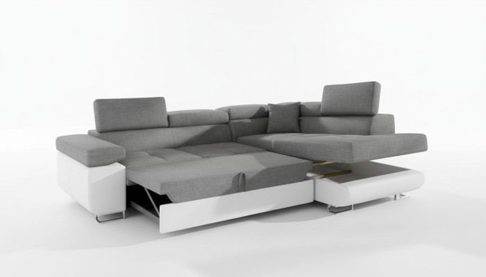 Klasyczny Design Narożnikowa kanapa Sofa Kanapy Funkcja łóżka Couch Podkładka Włókienniczy Sofy