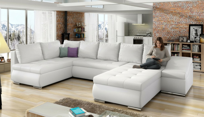 XXL Duża grupa wypoczynkowa Kanapa Tapicerowana Narożnik Sofa Kanapy Sofy Zestaw Tekstylny