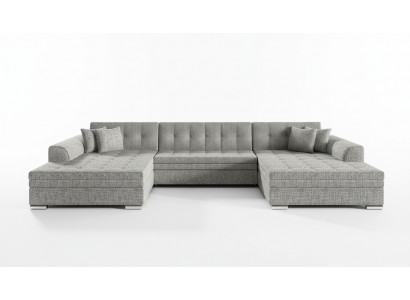 Design Narożnikowa kanapa rozkładana Funkcja łóżka Couch Skóra Podkładka Włókienniczy Sofy Nowy 1070