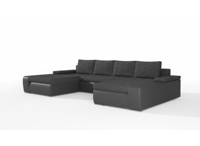 XXL Duża Sofa Rozkładana Relaks Salon Narożnikowa kanapa Ustawić Podkładkę Kanapa Zestaw narożny