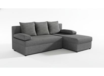 Nowoczesna rozkładana sofa Podkładka Narożnikowa kanapa Ustawić funkcję łóżka Włókienniczy Skóra
