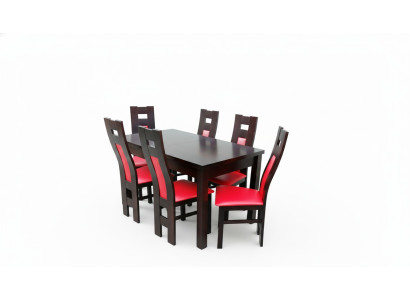 Design jadalnia Ustaw Krzesło Zestaw Tabela + 6 Krzesła zestawów jadalnianych stoły
