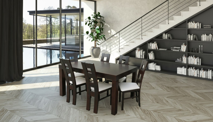 Designerska Tabela + 6 Krzesła Decor Obcios Kompletny Salon jadalnia