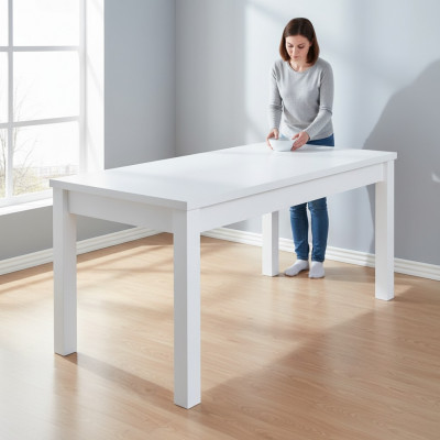 Stół obiadowy stoły do ​​jadalni Tabela Office Design Drewno Meeting Nowość