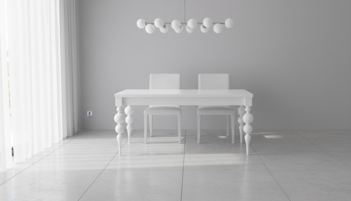 Klasyczny designerski Stół obiadowy Drewno Tabela jadalnia salon