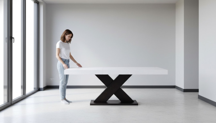 Możliwość przedłużenia Design stół drewniany Tabela jadalnia salon Drewno stoły Solidny