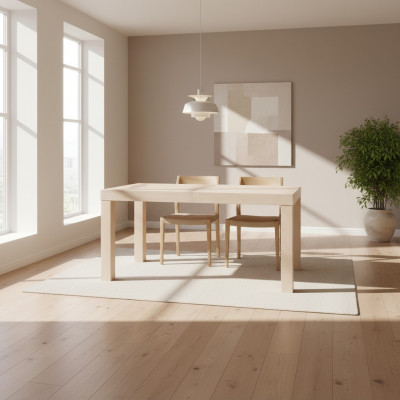 Możliwość przedłużenia Design stół drewniany Tabela wystrój jadalnia salon Drewno stoły Solidny