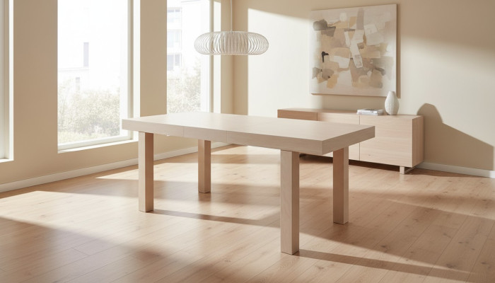 Możliwość przedłużenia Design Stół Drewniany Wystrój Tabela Jadalnia Salon Drewno stoły Solidny