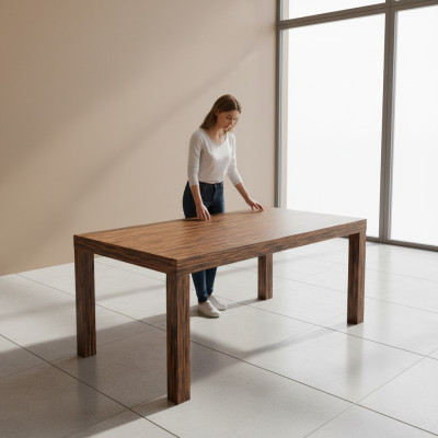 Możliwość przedłużenia Design Decor Drewniany Stół Tabela Jadalnia Salon Drewno stoły Solidny