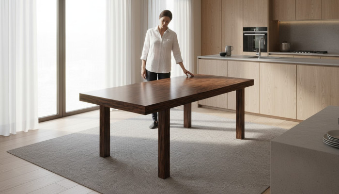 Możliwość przedłużenia Decor Design Stół Drewniany Tabela Jadalnia Salon Drewno stoły Solidny