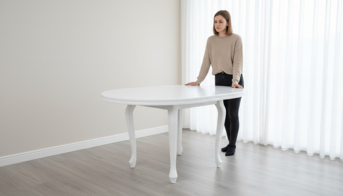 Okrągły Stolik Okrągły stoły jadalnia Salon Drewno Rozkładane