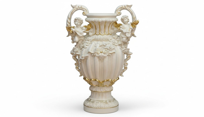 Wazon XXL Dekoracja Stołowa Wazony Deco Styl Antyk Rzeźba Figura Kielich Rzym 71cm