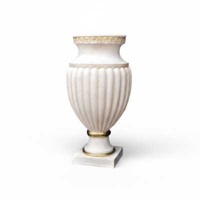 Wazon XXL Dekoracja Stołowa Wazony Deco W Stylu Antyk Rzeźba Figura Kielich Rzym 0882