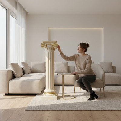 Designerskie kolumny kolumna kolumna dekoracyjna kolumna kwiatowa stojak na kolumnę Antyk Stol Pedestal 1110