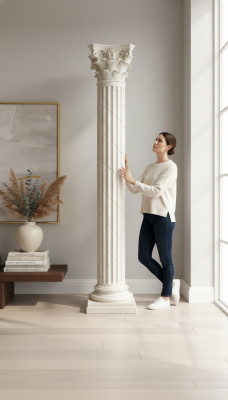 Kolumna Grecka XXL Kolumny Antyk Style Design Luksusowe Podpory Nowe 224cm Duży Nowy