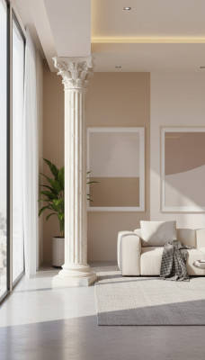 Kolumna Grecka XXL Kolumny Antyk Style Design Luksusowe Podpory Nowe 224cm Duży Nowy