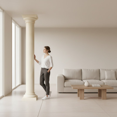 Kolumna Grecka XXL Kolumny Antyk Style Design Luksusowe Podpory Nowe 210cm Duży Nowy
