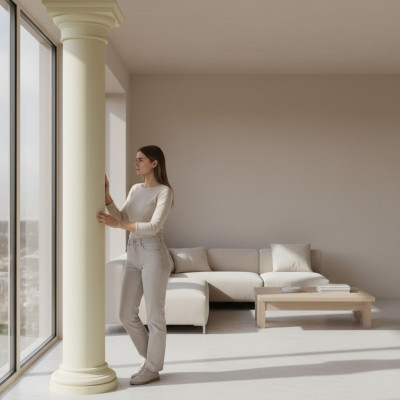 Antyk Style XXL Kolumny Greckie Design Kolumny Luksusowe Podpory Nowe 300cm Duży Nowy