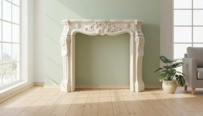 Dekoracja kominka okładziny kominków dekoracyjna dekoracja kominka salon elegancki design nowość