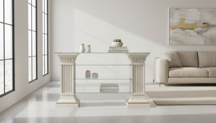 Design Galota Półka Szkło Kolumna Szafa Prezentuje Półki Szafa Salon 1848