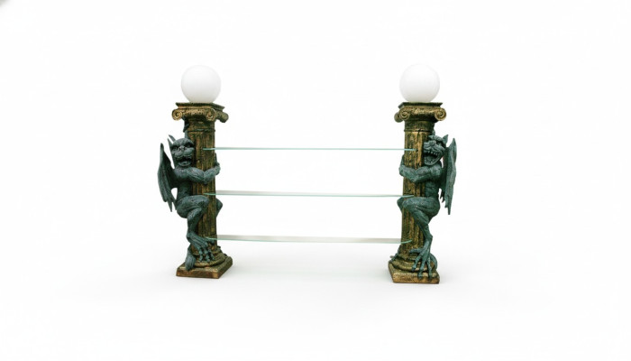 Design Galota Półka Szkło Kolumny Witryny Półki Figury Dekoracyjne Szafa Lampa1835