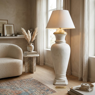 Designerska lampa podłogowa Wazon XXL Stojak Lampa Lampy Półka Podświetlana Galota 132cm