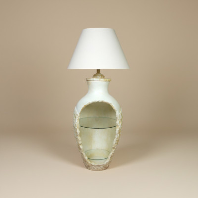 Designerska lampa podłogowa Wazon XXL 138cm Stojak Lampa Lampy Półka Podświetlana Galota