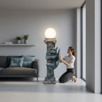Lampa figurka smoka Gragol lampa podłogowa Lampy Leuchten lampa podłogowa Lampa Nowość