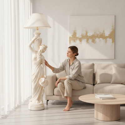 Design Lights Lampa Stojąca Lampa Klosz Lampa Dekoracyjna Oświetlenie 6828 Nowość